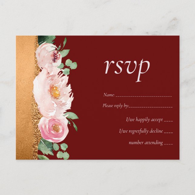Carte Postale LeahG Budget Rose Glamor Girly Mariage (Devant)