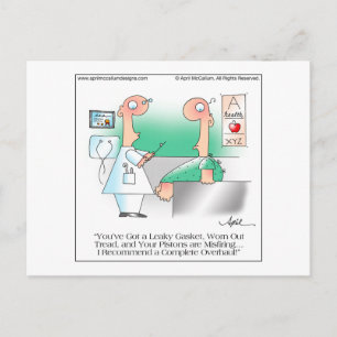 Carte postale LEAKY GASKET par April McCallum