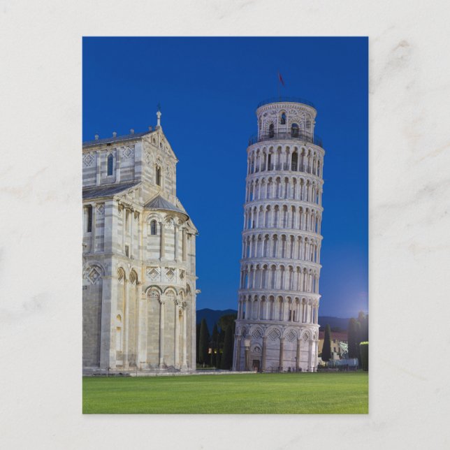 Carte Postale Leaning Tower of Pisa at night (Devant)