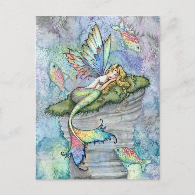 Carte postale Leaping Carp Mermaid et Fish (Devant)