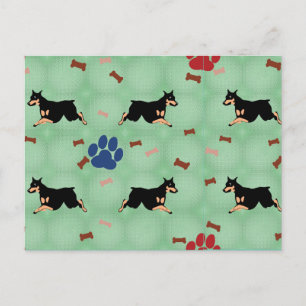 Carte Postale Leaping Doberman
