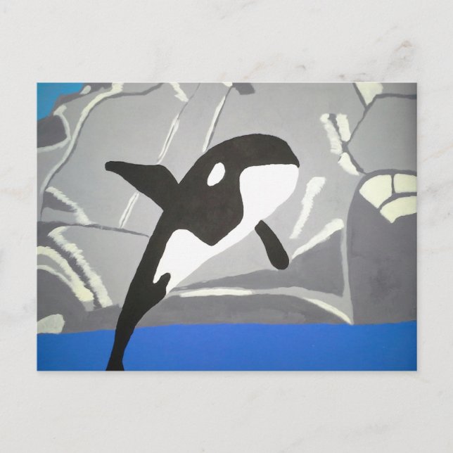 Carte Postale Leaping Whale (Devant)