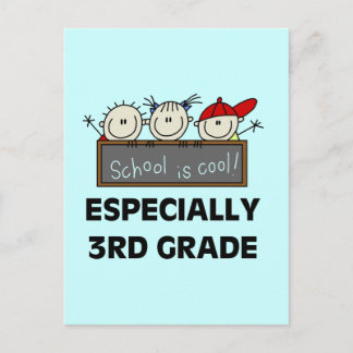 Carte Postale L'école de 3e année est des chemises et des cadeau