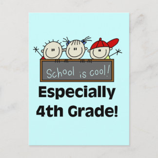 Carte Postale L'école de 4e année est des T-shirts et cadeaux Co