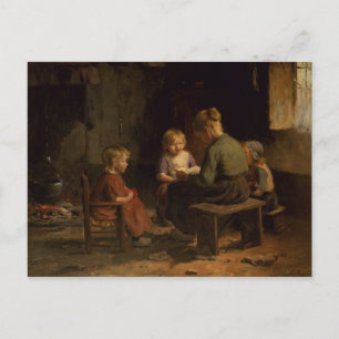 Carte Postale Leçon de lecture