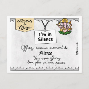 Carte Postale Leçon de voyage : Offrez-vous des temps de silence