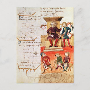 Carte Postale Leçon mathématique, d'un traité mathématique