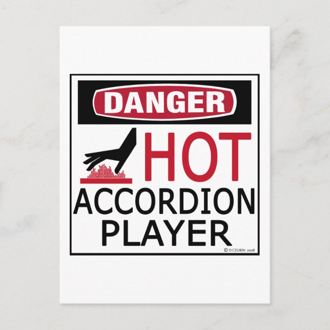 Carte Postale Lecteur d'accordiation à chaud (Devant)