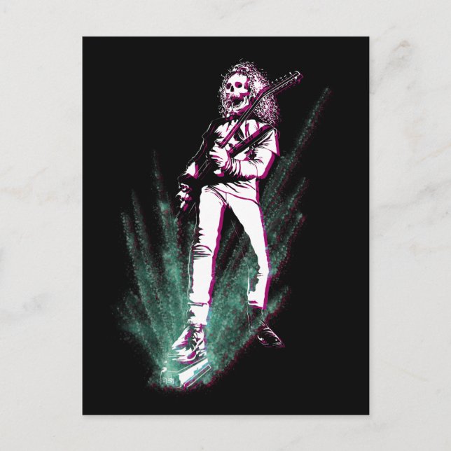 Carte Postale Lecteur de guitare en métal lourd (Devant)