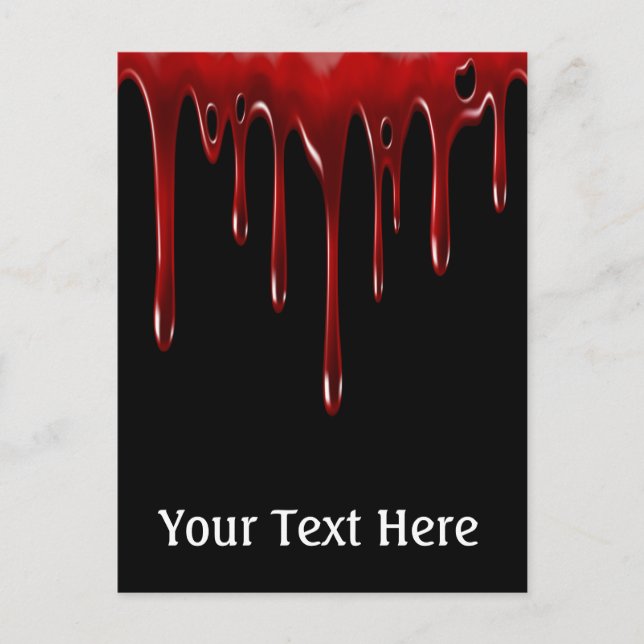 Carte Postale Lecteurs de sang tombés Noir (Devant)
