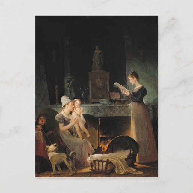 Carte Postale Lecture de la lettre (Devant)
