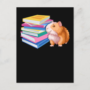 Carte Postale Lecture du livre Lover Guinea Pig