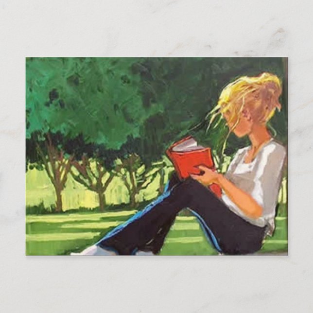 Carte Postale Lecture du parc (Devant)