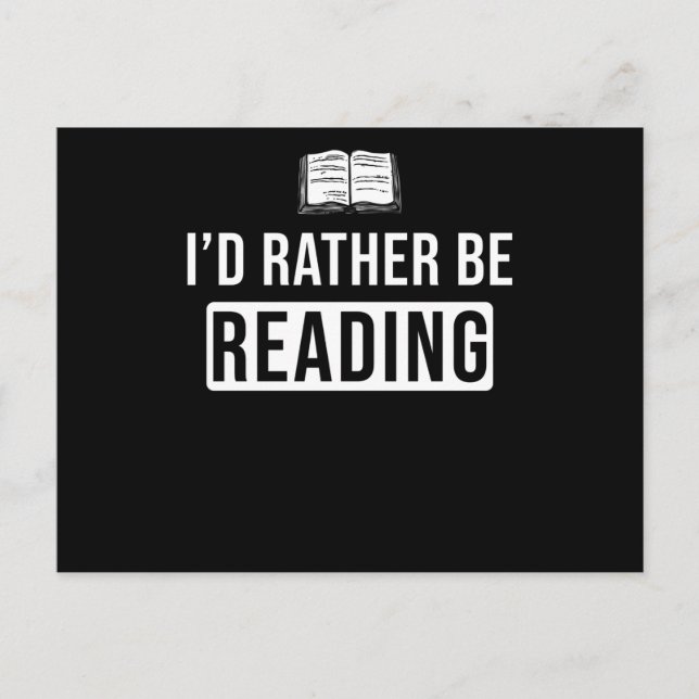 Carte Postale Lecture Hobby livre cadeau dire (Devant)