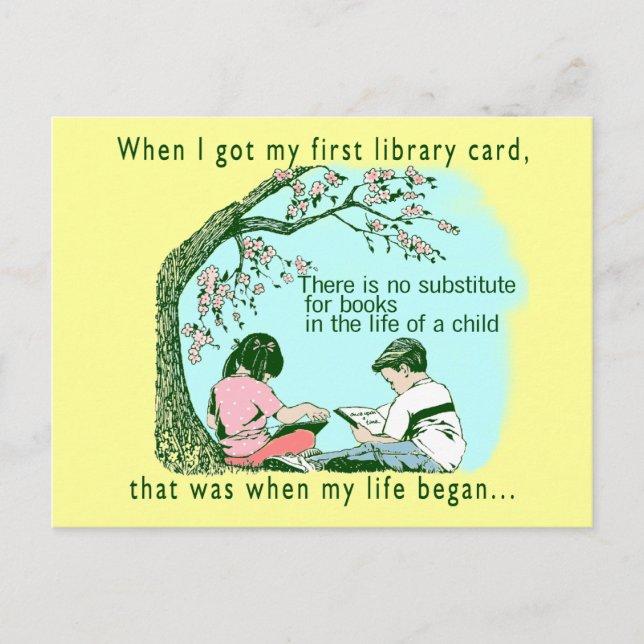 Carte Postale Lecture précoce (Devant)