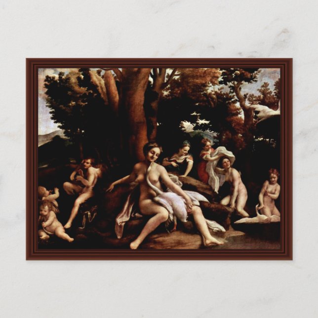 Carte Postale Leda Et Le Cygne Par Nom De Naissance (Devant)