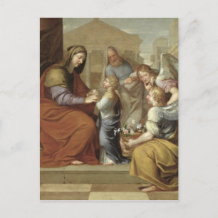 Carte Postale L'éducation de la Vierge, 1658