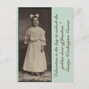 Carte Postale L'éducation est la clé pour ouvrir la porte d'or..