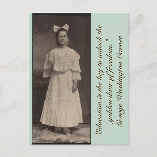 Carte Postale L'éducation est la clé pour ouvrir la porte d'or.. (Devant)