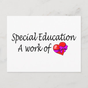 Carte Postale L'Éducation Spéciale Un Travail D'Amour