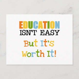 Carte Postale L'éducation vaut la peine