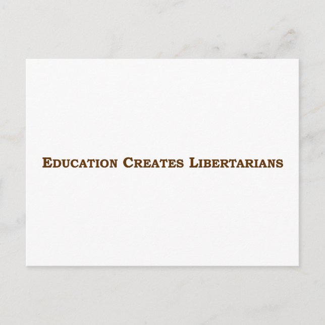 Carte Postale L'éducation vous rend libertaire (Devant)