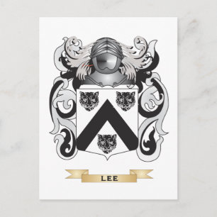 Carte Postale Lee Coat of Arms (Family Crest)