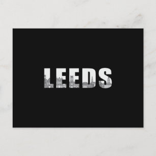 Carte Postale Leeds City Cityscape Skyline Voyage amusant Idée c