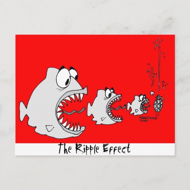 Carte Postale L'Effet Ripple. (Devant)