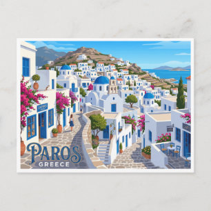 Carte Postale Lefkes Paros Grèce