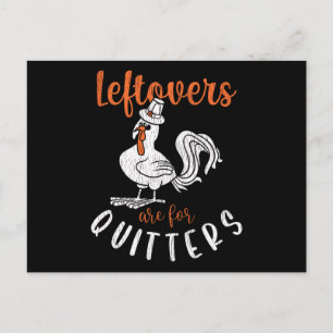 Carte Postale Leftover For Quitters Family Matching Thanksgiving