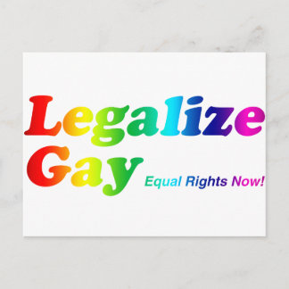 Carte Postale Légaliser Gay