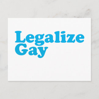 Carte Postale Légaliser gay bébé bleu