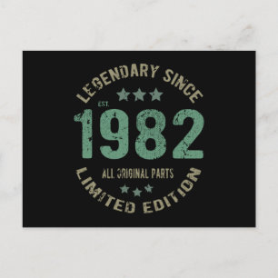 Carte Postale Légende de 39 ans Anniversaire 39e Anniversaire