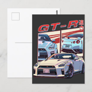 CARTE POSTALE LÉGENDE DE RUE GT-R
