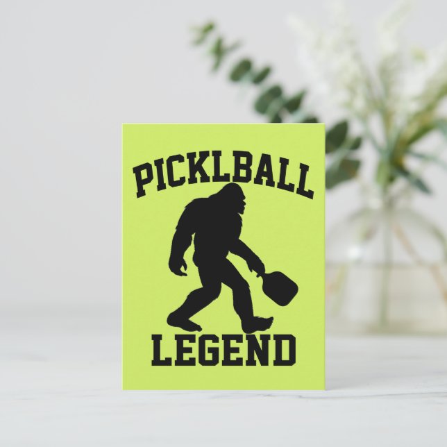 Carte Postale Légende Drôle de Bigfoot de Pickleball (Debout devant)