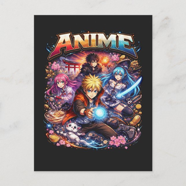 Carte Postale Légendes de l'anime (Devant)