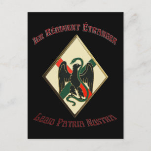 Carte Postale Légion étrangère française 1er RE Legio Patria Nos