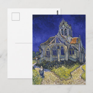 Carte Postale L'église d'Auvers par Vincent van Gogh