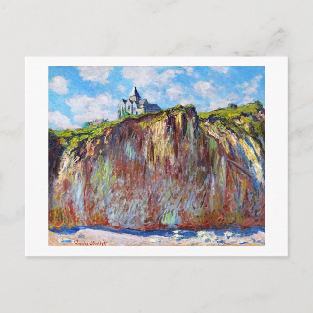 Carte Postale L'Eglise de Varengeville, cool Claude Monet 1882 (Devant)