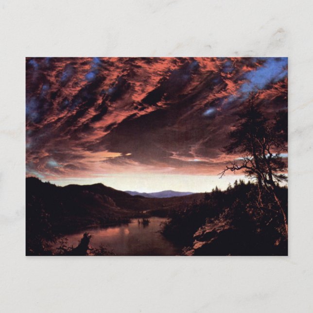 Carte Postale L'église Frederic Edwin - Twilight dans le désert (Devant)