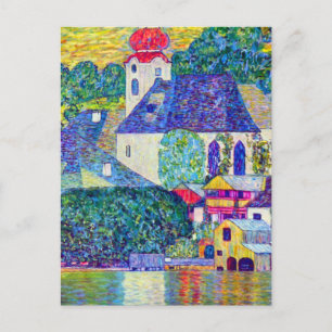 Carte Postale L'église Klimt St Wolfgang à Unterach sur le lac A