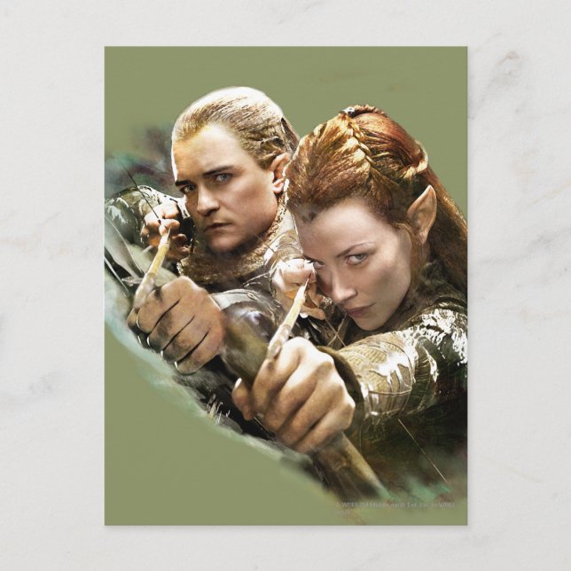 Carte Postale LEGOLAS GREENLEAF™ et TAURIEL™ Graphic (Devant)