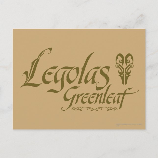 Carte Postale LEGOLAS GREENLEAF™ Name (Devant)