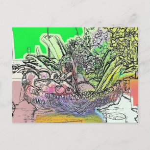 CARTE POSTALE LÉGUMES