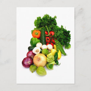 Carte Postale Légumes assortis