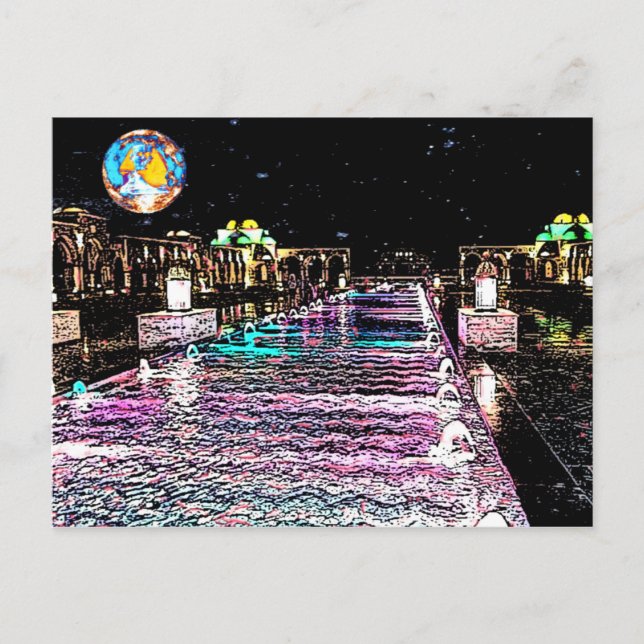 Carte Postale L'Egypte en pleine lune (Devant)