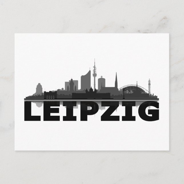 Carte Postale Leipzig City Skyline (Devant)