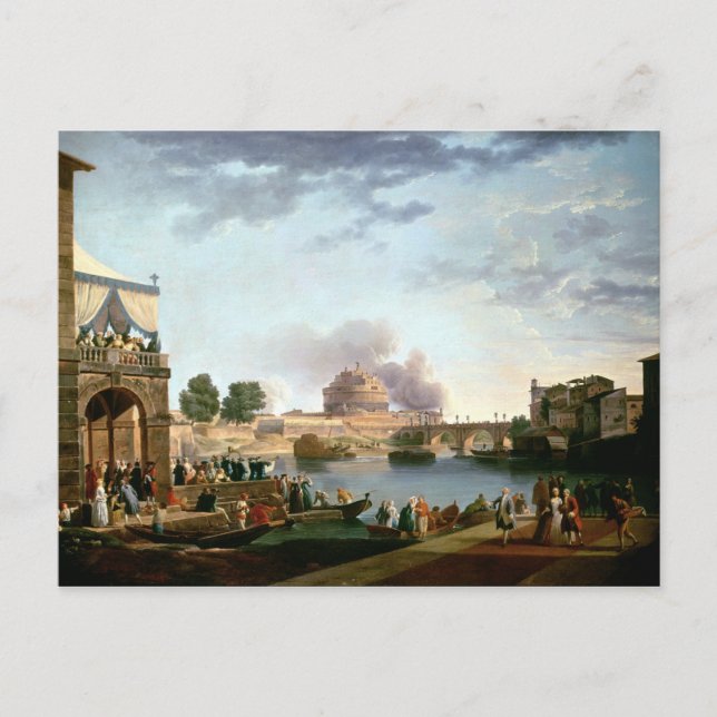 Carte Postale L'élection du Pape avec Castel St. (Devant)