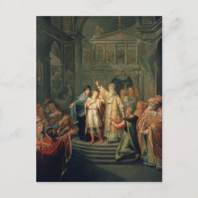 Carte Postale L'élection du tsar Michael Romanov (Devant)